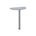 BJD 1 - 60 přístavba jednací, kovová podnož stříbrná, síla desky 18 mm, široká 600 mm, šedá